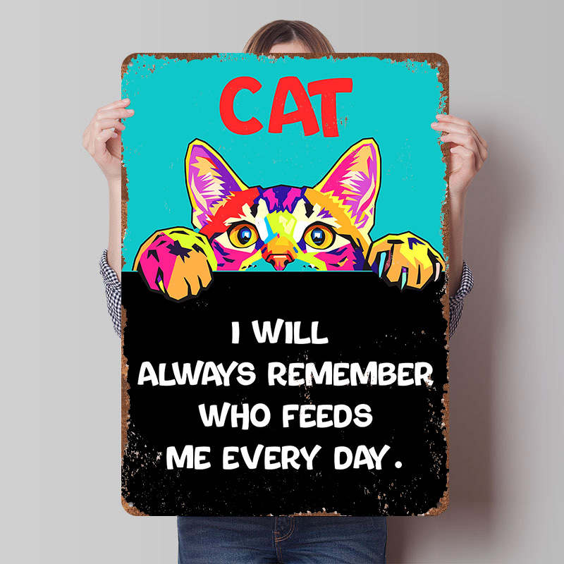Retro Gaming Quotes - 面白い引用句が印刷された猫アートポスター、カスタマイズされたレトロなウォールアート、ヴィンテージメタルティンサイン、家のゲームルームや家の装飾に