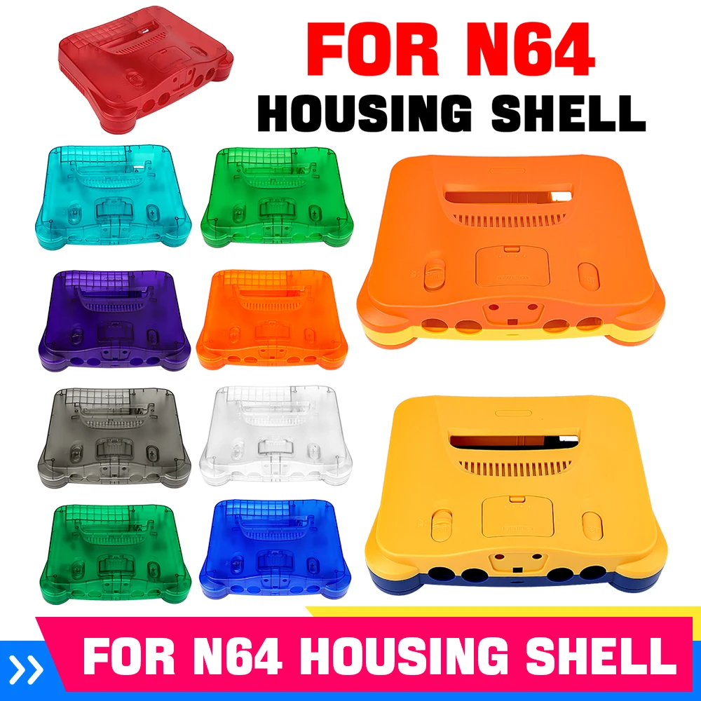 Retro Gaming Console - 11色の交換用レトロビデオゲームコンソールハウジングシェルカバーケース（N64ゲームコンソールアクセサリー用）