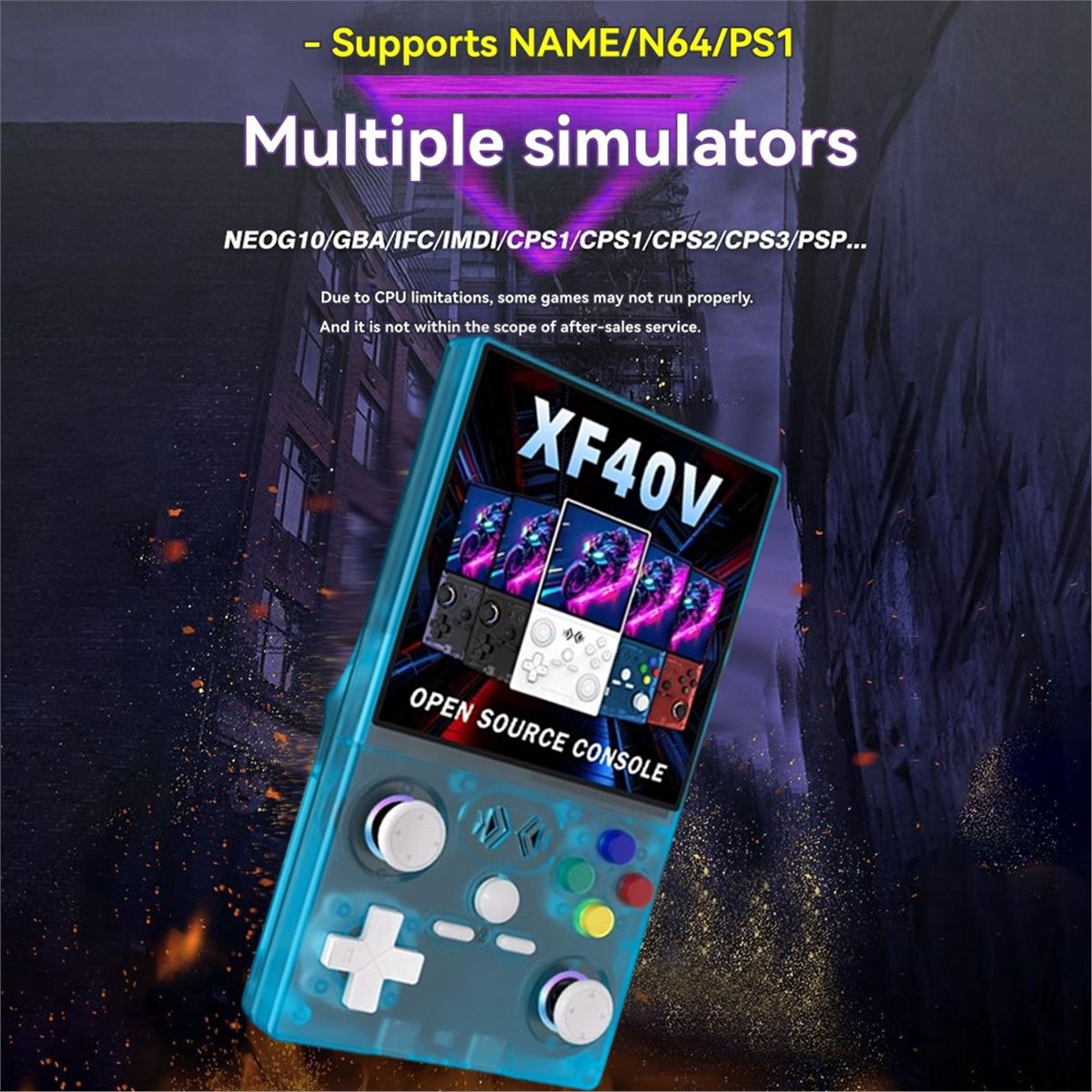 Retro Gaming Console Handheld - A86G NEW XF40V レトロハンドヘルドゲーム機 4.0インチIPSスクリーン WiFi対応