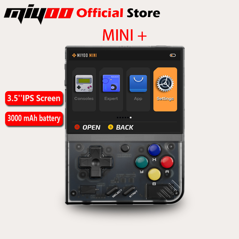 Retro Gaming Download - MIYOO ミニプラスポータブルレトロハンドヘルドゲームコンソール 3.5 インチ IPS HD