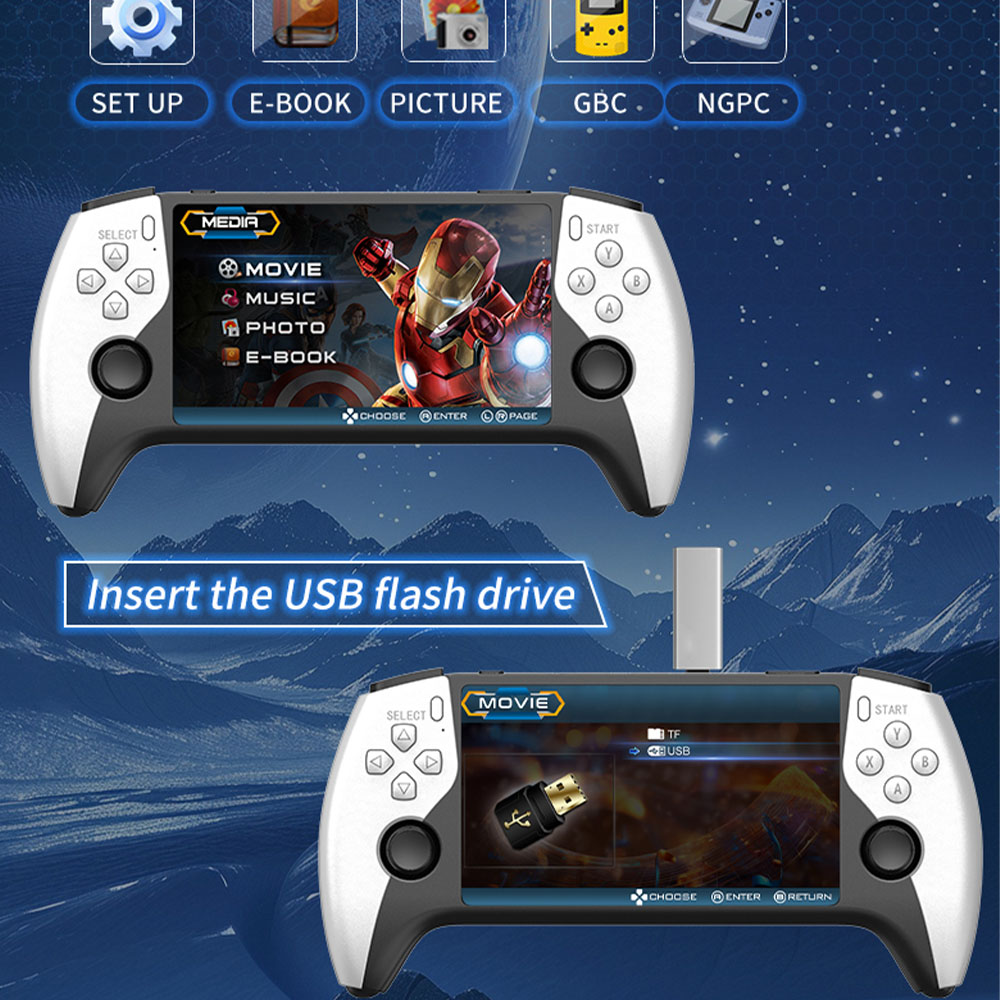 2026年新型SF3500 5インチ携帯ゲーム機 PS1 G - Retro Gaming Download のレビューと価格