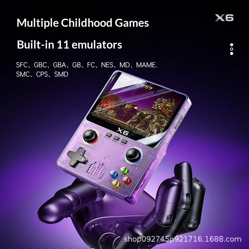 携帯型ゲーム機 X6 レトロゲームプレーヤー 3.5インチH - Retro Gaming X6 のレビューと価格