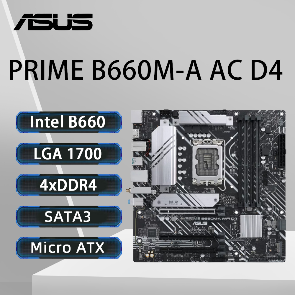 ASUS PRIME B660M-A AC D4 マザーボー - Intel Cpu Core I9 のレビューと価格