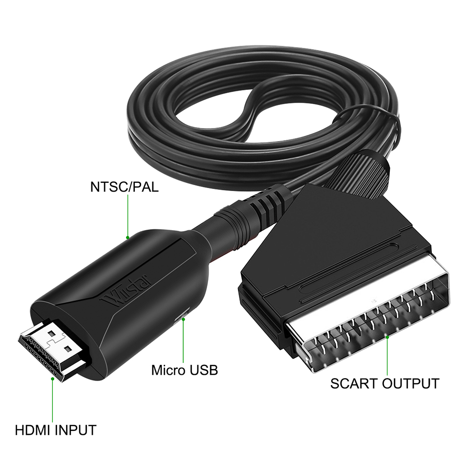 1080P HD HDMI 互換 SCART ビデオ オーデ - Scart To Hdmi のレビューと価格