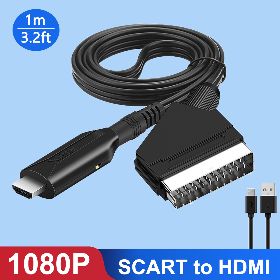 Scart to HDMI コンバーター 1080P ビデオ - Scart To Hdmi のレビューと価格