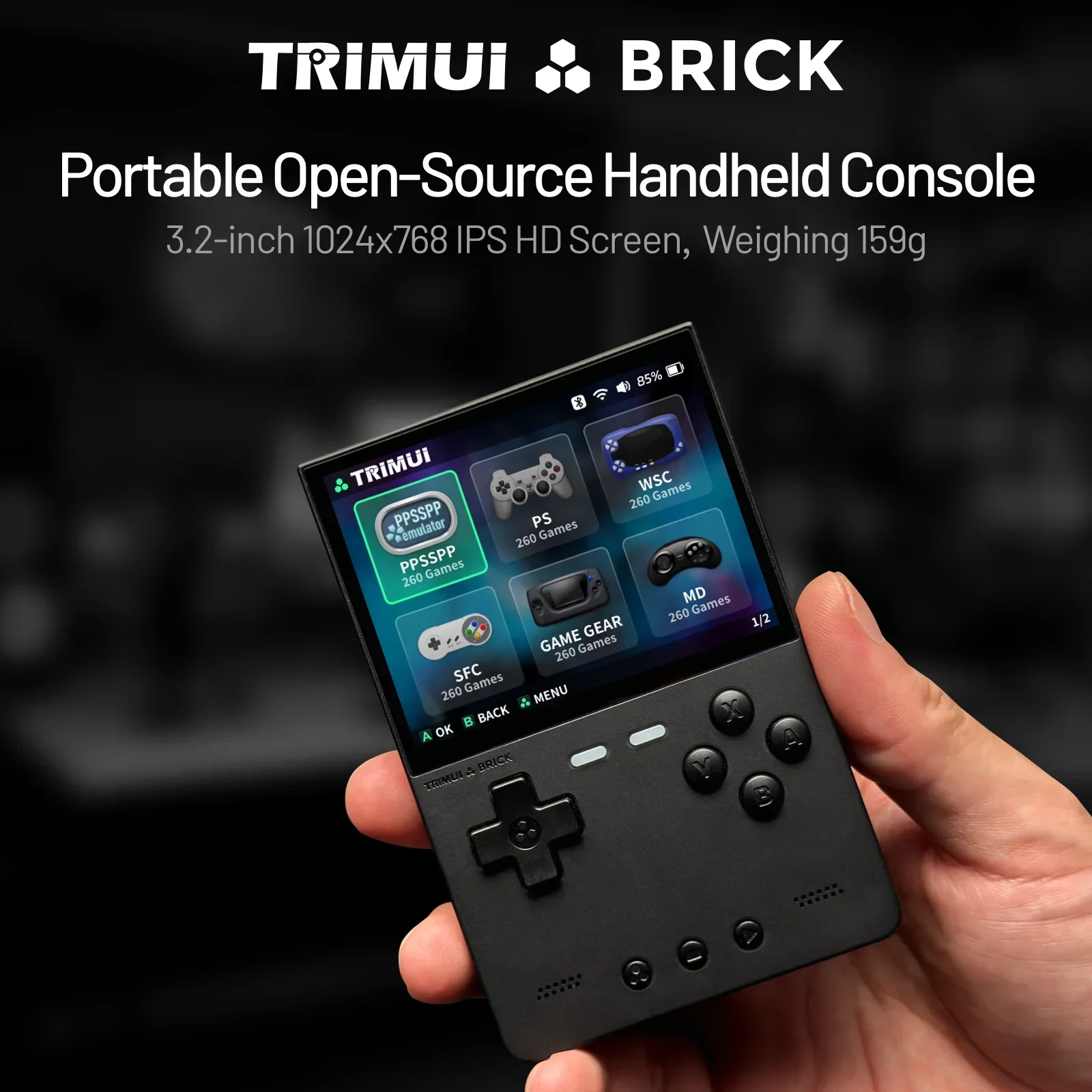 TRIMUI BRICK 携帯ゲーム機 3.2インチIPSス - Retro Gaming Console Handheld のレビューと価格