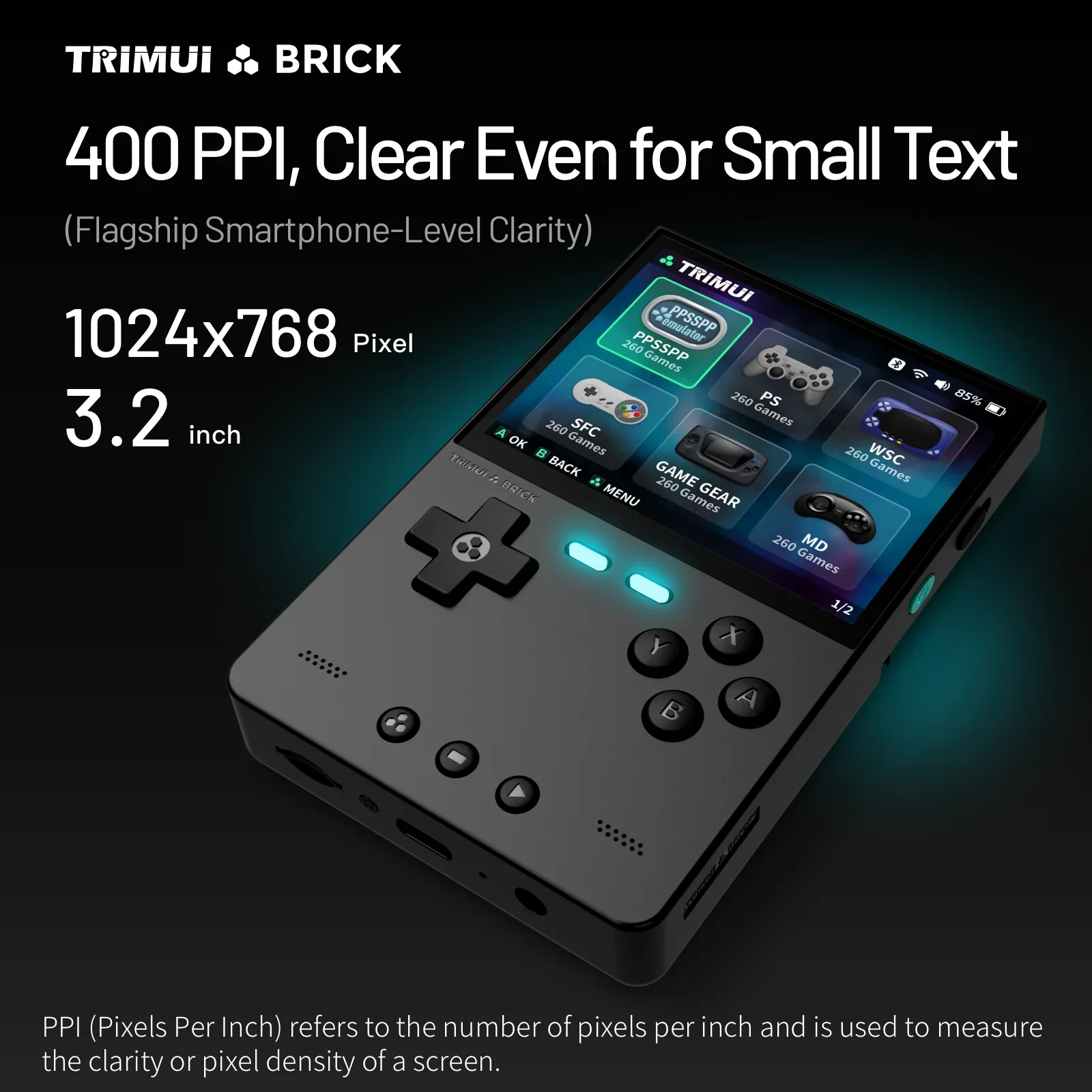 TRIMUI BRICK 携帯ゲーム機 3.2インチIPSス - Retro Gaming Console Handheld のレビューと価格